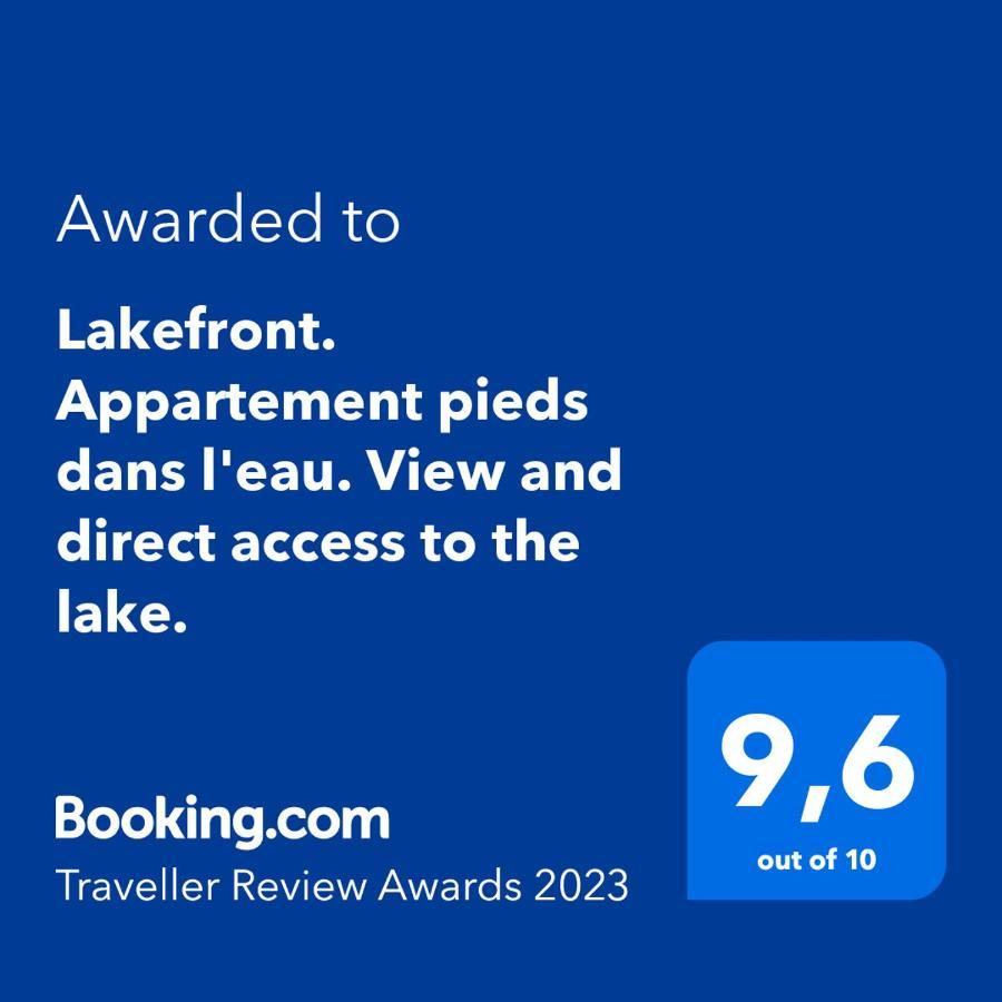 Lakefront. Appartement Pieds Dans L'Eau. View And Direct Access To The Lake. Anthy-sur-Leman Екстер'єр фото