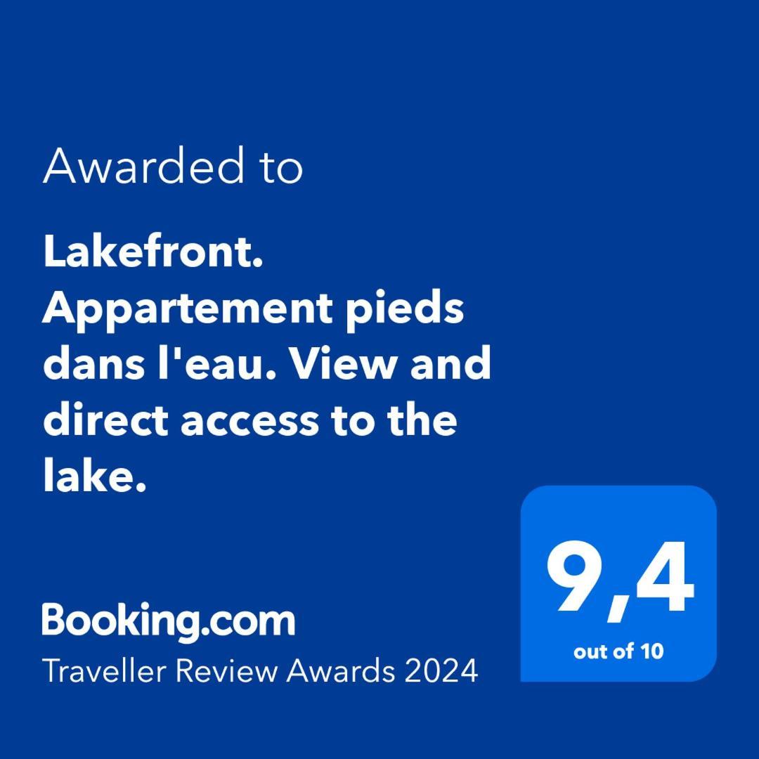 Lakefront. Appartement Pieds Dans L'Eau. View And Direct Access To The Lake. Anthy-sur-Leman Екстер'єр фото